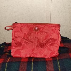 🔴 Coach CC Nylon Toiletries/Makeup Bag